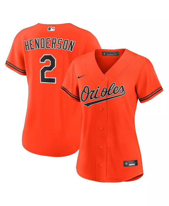 

Женская футболка-реплика Gunnar Henderson Orange Baltimore Orioles Alternate 2 Nike