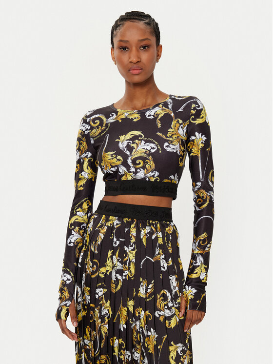 

Блузка облегающего кроя 78HAH218 Versace Jeans Couture, черный