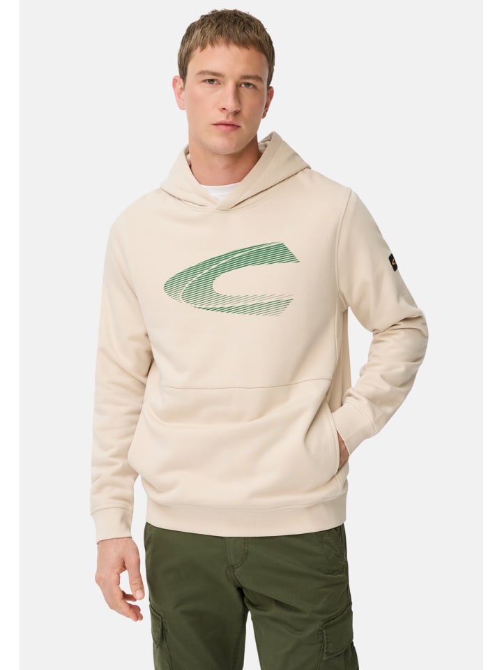 

Худи из хлопковой смеси овсяного цвета Camel Active