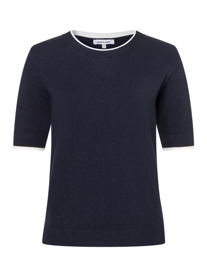 

More & More Спортивный свитер с рукавами 1/2, темно-синего цвета