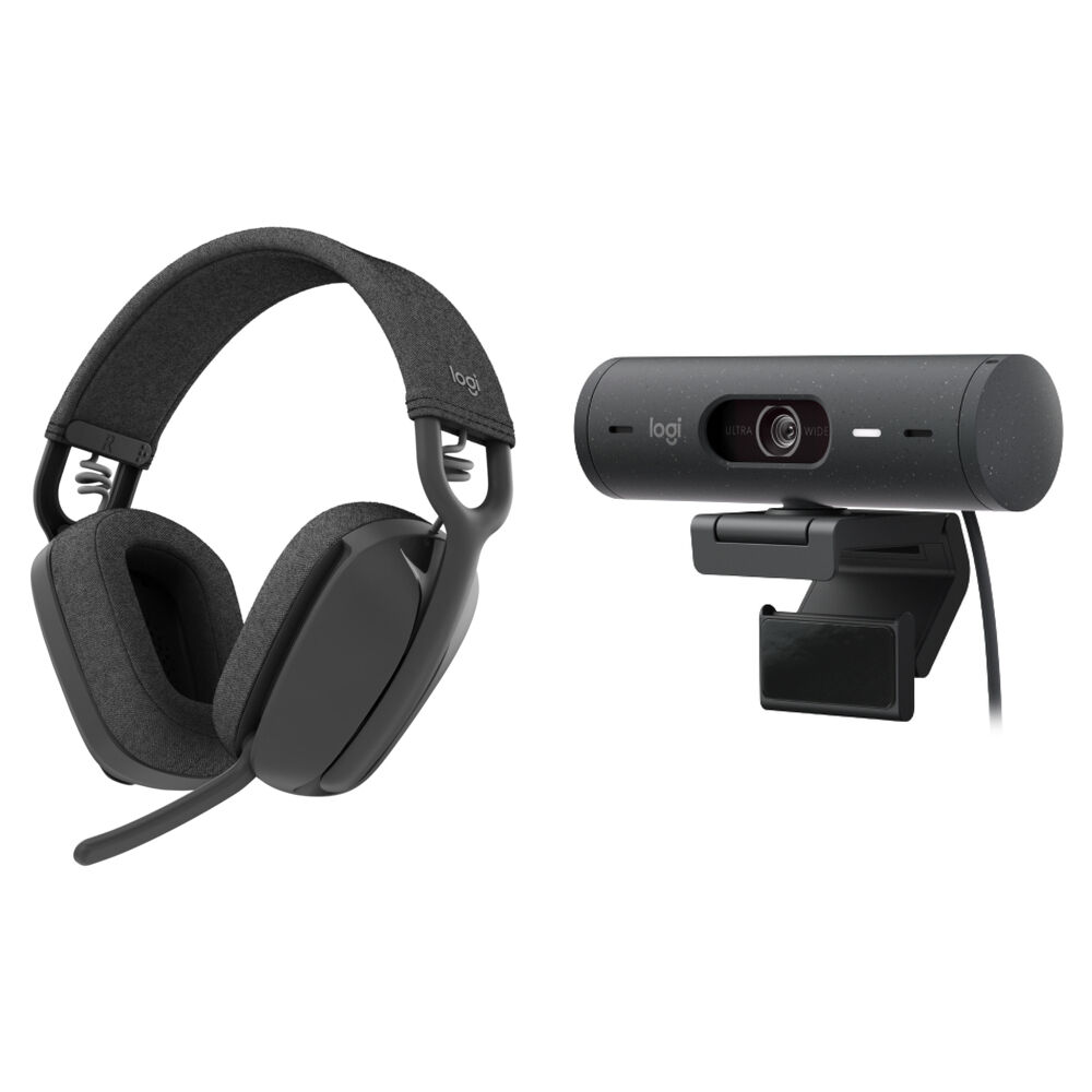 

Веб-камера Logitech Brio 500 1080p Full HD Webcam & Zone Vibe 100 Wireless