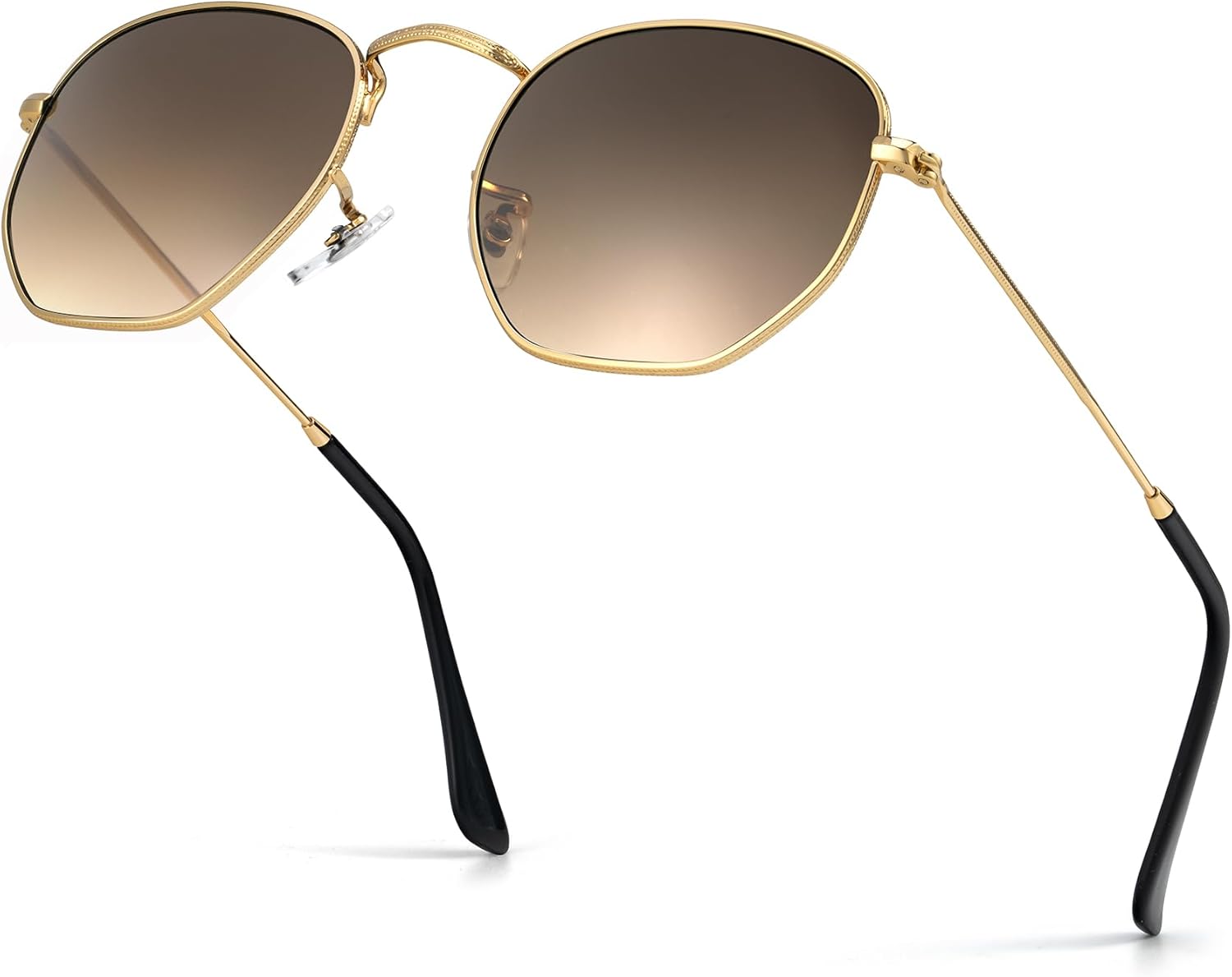 

Солнцезащитные очки KALIYADI для женщин и мужчин, поляризованные, квадратная форма, защита от УФ-излучения, модная шестиугольная металлическая оправа, Ab4 Gold/Gradient Brown (Glass Len|non Polarized|hexagonal)