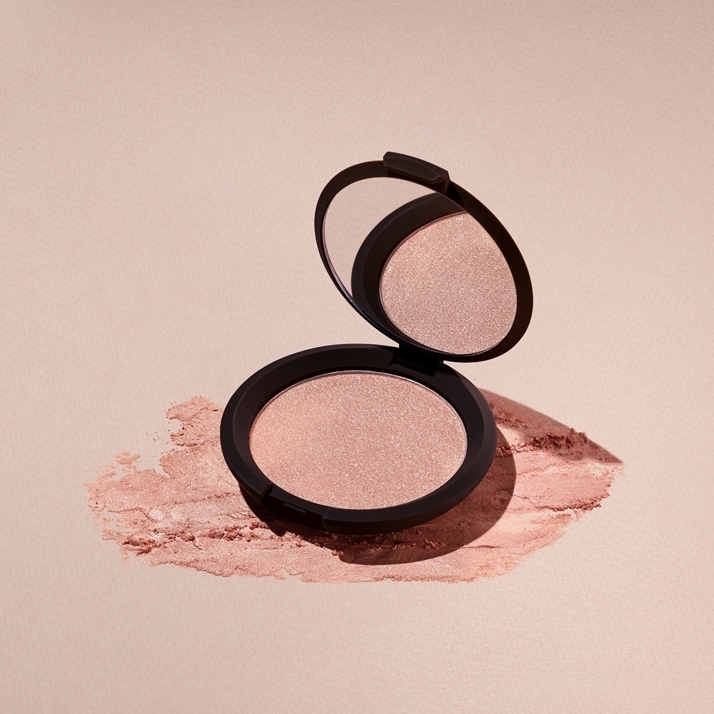 Прессованный хайлайтер X Becca Shimmering Skin Perfector Smashbox, atspalvis rose quarz 7 гр — фото 4