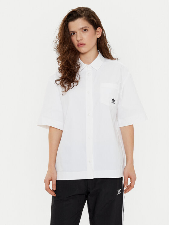 

Свободная рубашка Essentials Ripstop JD1504 Adidas, белый