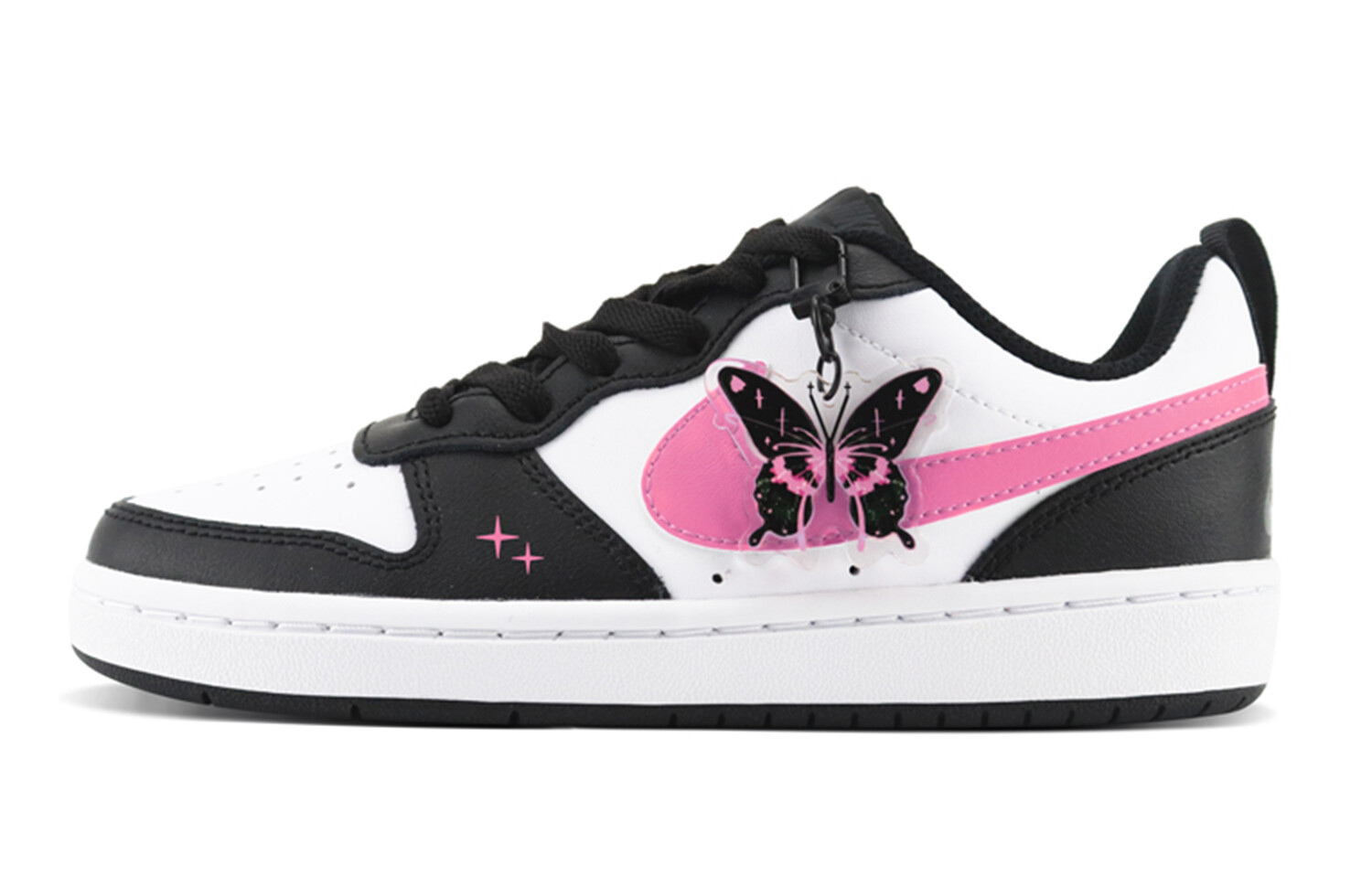 

Кроссовки Nike Court Borough Skateboarding Shoes Women's Low-top Black/pink, фуксия, Розовый, Кроссовки Nike Court Borough Skateboarding Shoes Women's Low-top Black/pink, фуксия