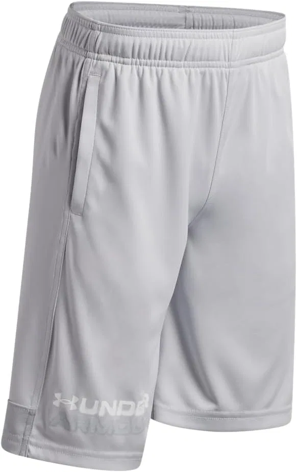 Детские шорты Under Armour с графическим принтом, (014) Halo Gray//White — фото 2