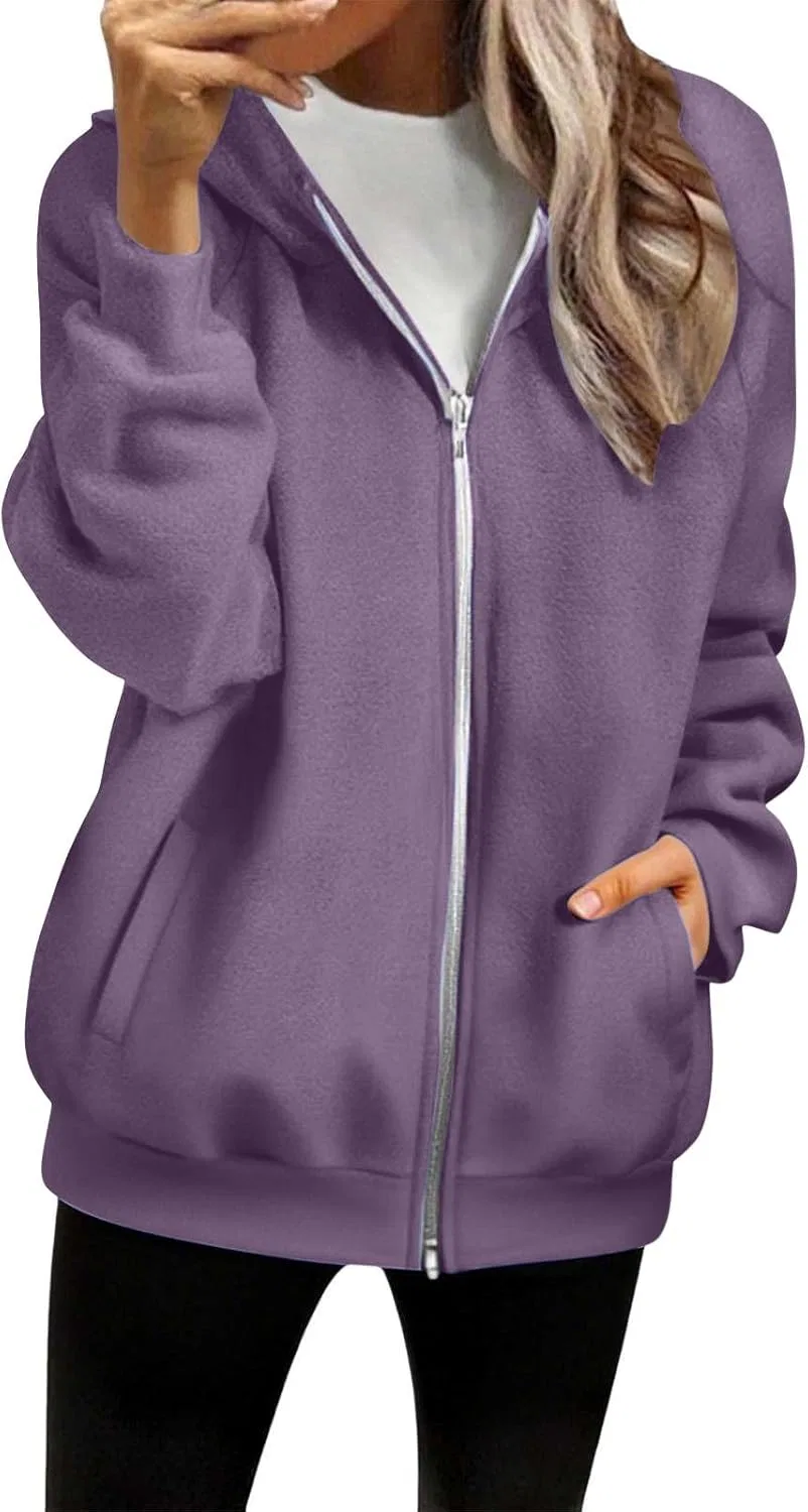 Толстовка женская оверсайз, бренд Generic, цвет Light Violet — фото 2