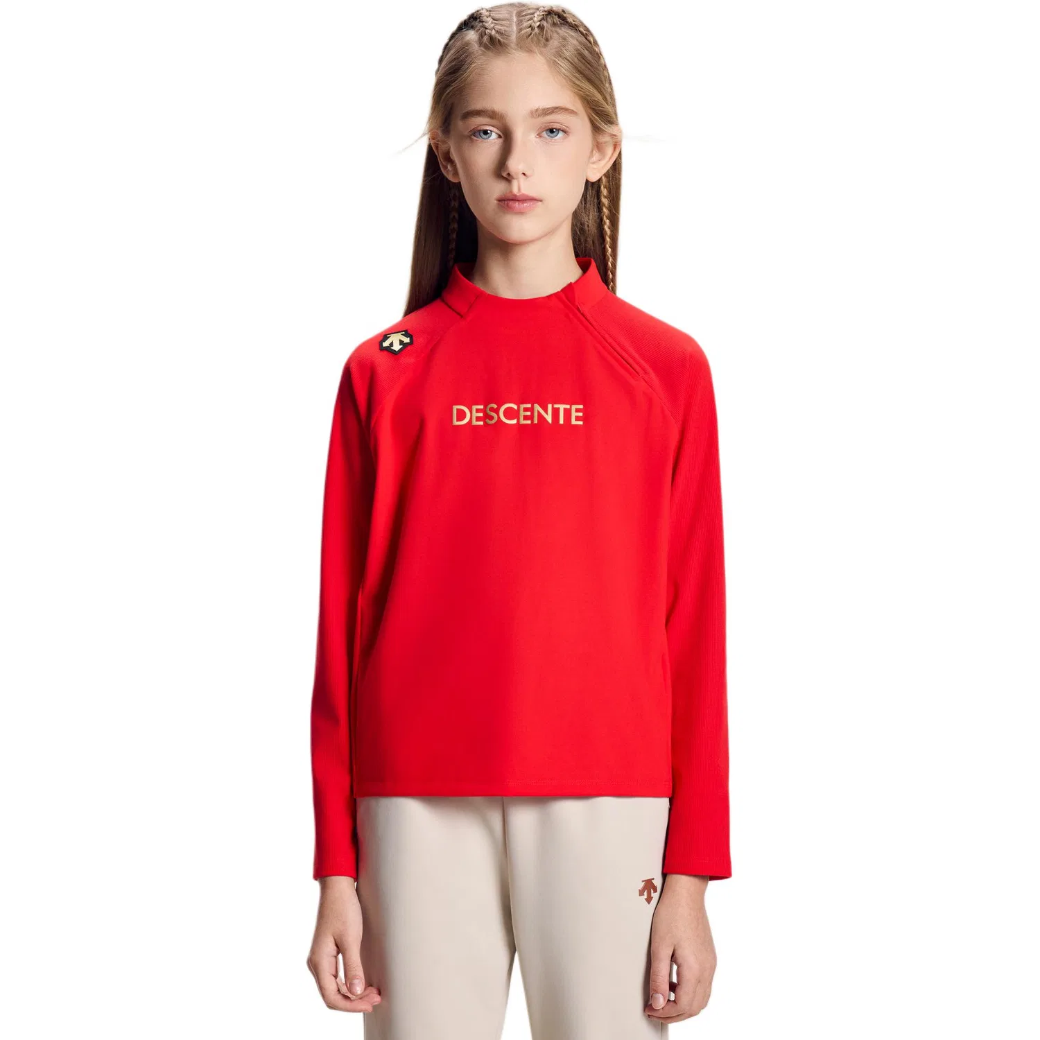 Футболка SKI STYLE Kids' DESCENTE, CR-Cream — фото 4