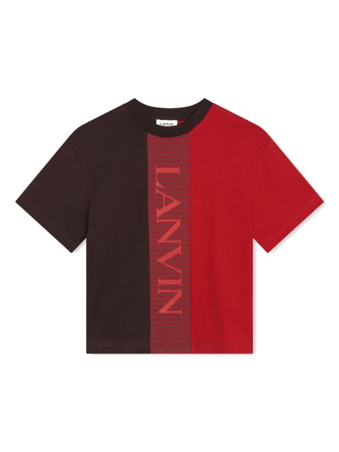 

Lanvin Enfant футболка с узором Curb, черный