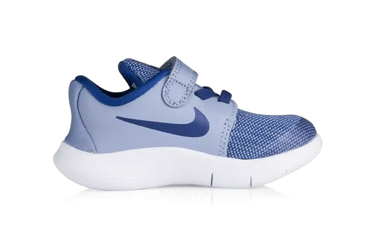 Кроссовки Nike Flex Contact 2 Toddler Shoes TD Low-top White/Royal Blue/Fern Green — фото 2