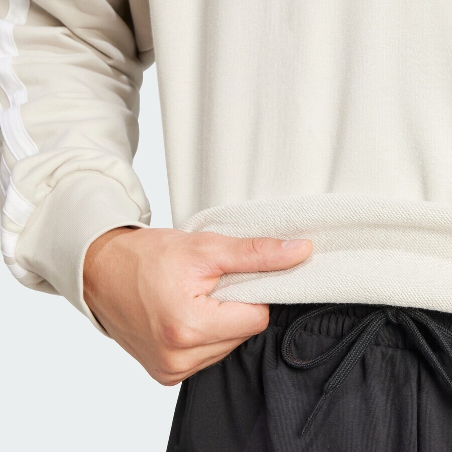 Свитер с капюшоном на молнии ADIDAS SPORTSWEAR Athletic Sweatshirt Essentials, бежевый — фото 3