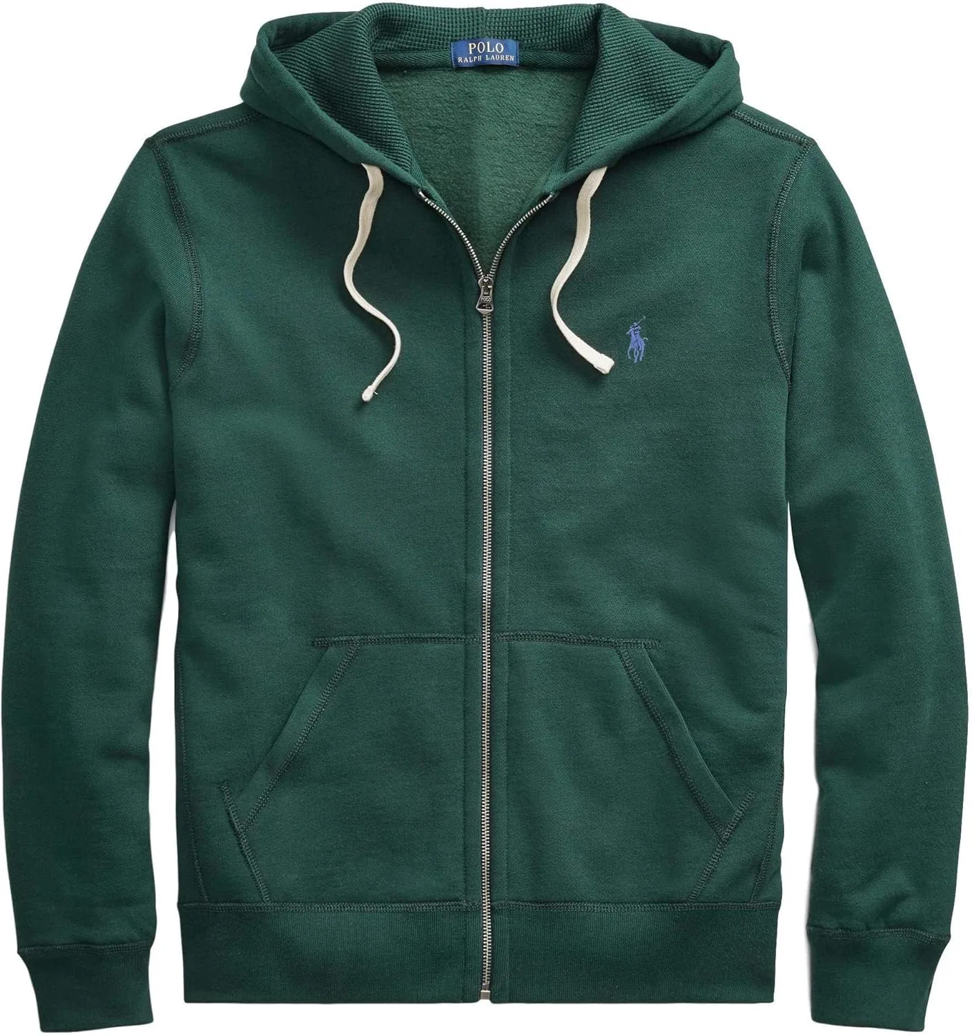 Мужская толстовка Polo Ralph Lauren на молнии, двойного плетения, College Green