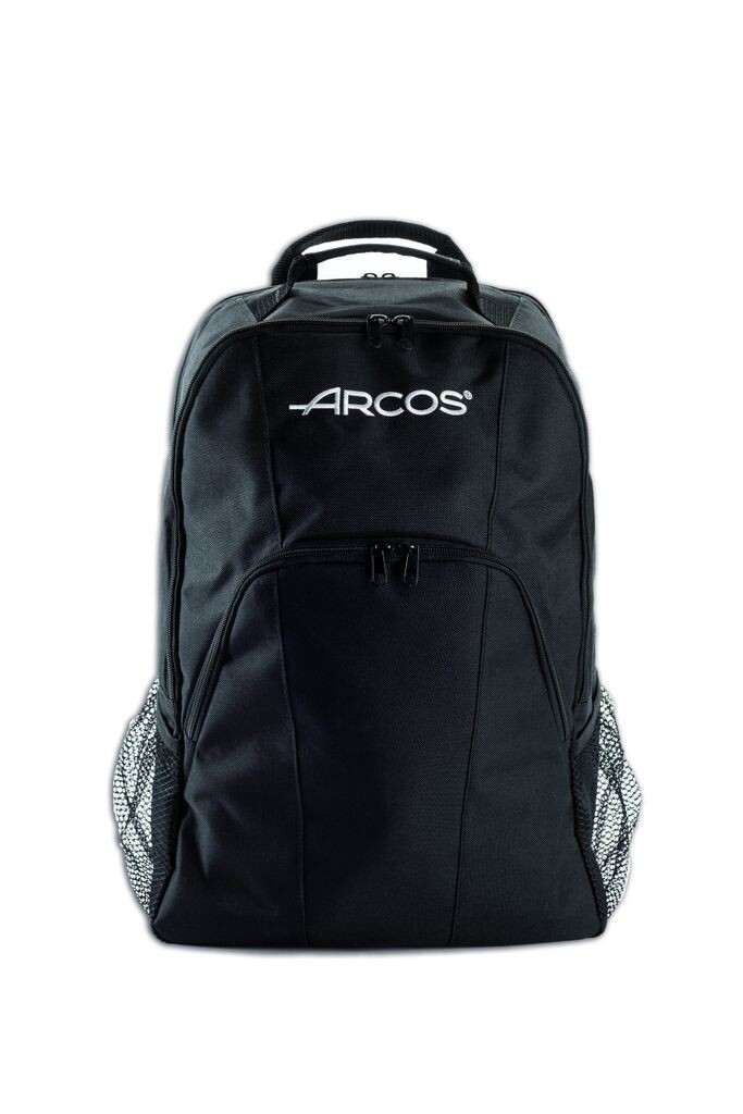 

Нож-рюкзак с 9 шт. Arcos 694900 полиэстер 600D с ПВХ 520 х 920 мм в коробке, черный
