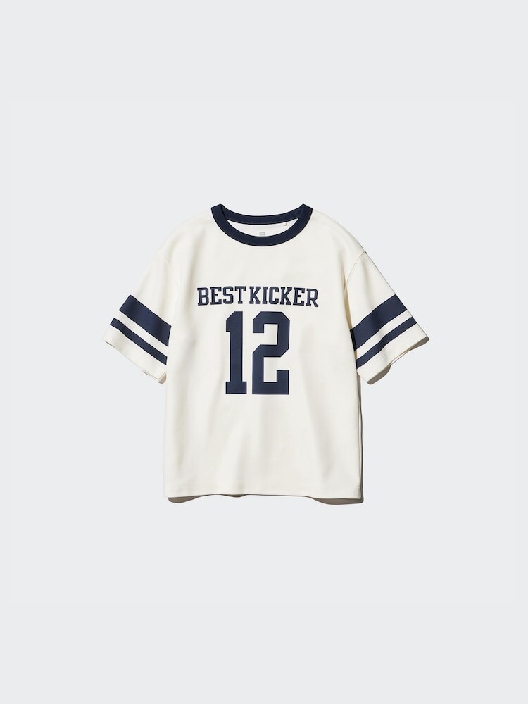 Футболка airism cotton crew neck с круглым вырезом Uniqlo, цвет 69 синий — фото 4