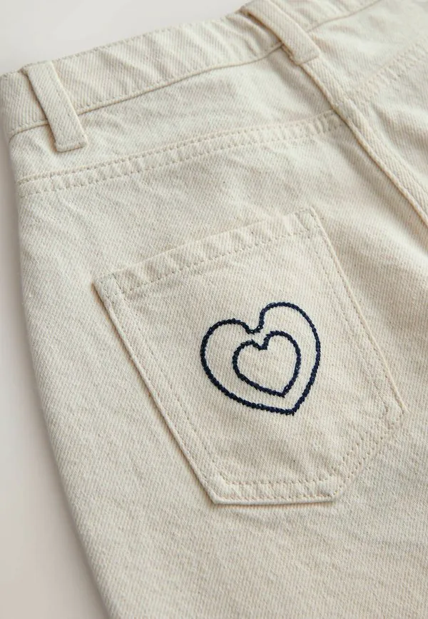 Джинсы свободного кроя Next, Ecru Embroidery — фото 3