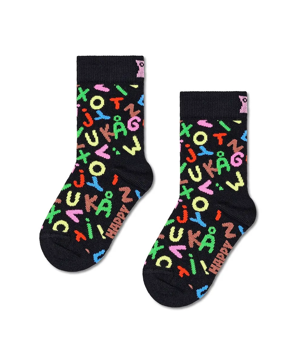 

Длинные носки с разноцветными буквами Happy Socks