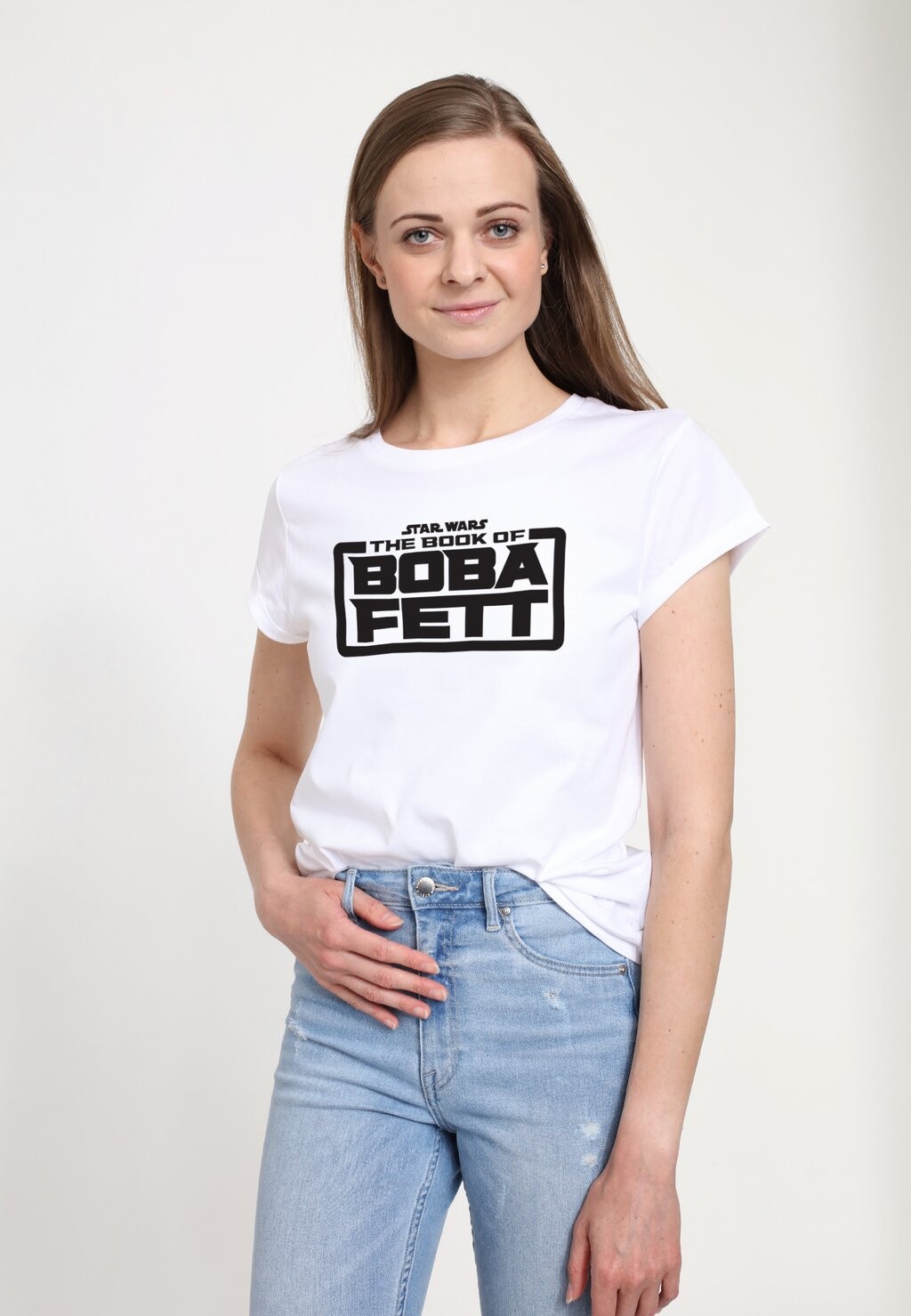 

Футболка с принтом BOOK OF BOBA FETT BASIC LOGO Henry Tiger, белый