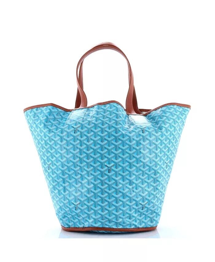 

Двусторонняя сумка-тоут Belharra из парусины с покрытием Pre-Owned Goyard, синий