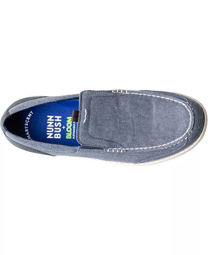 Мужские туфли Brewski Canvas Venetian Moc Toe Nunn Bush, синий — фото 4