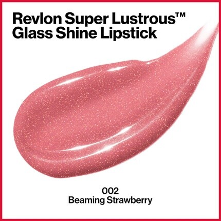 Revlon Суперглянцевая помада Glass Shine с увлажняющей кремовой формулой, обогащенной гиалуроновой кислотой, алоэ и розовым кварцем 3,1 г 002 Лучистая клубника — фото 3