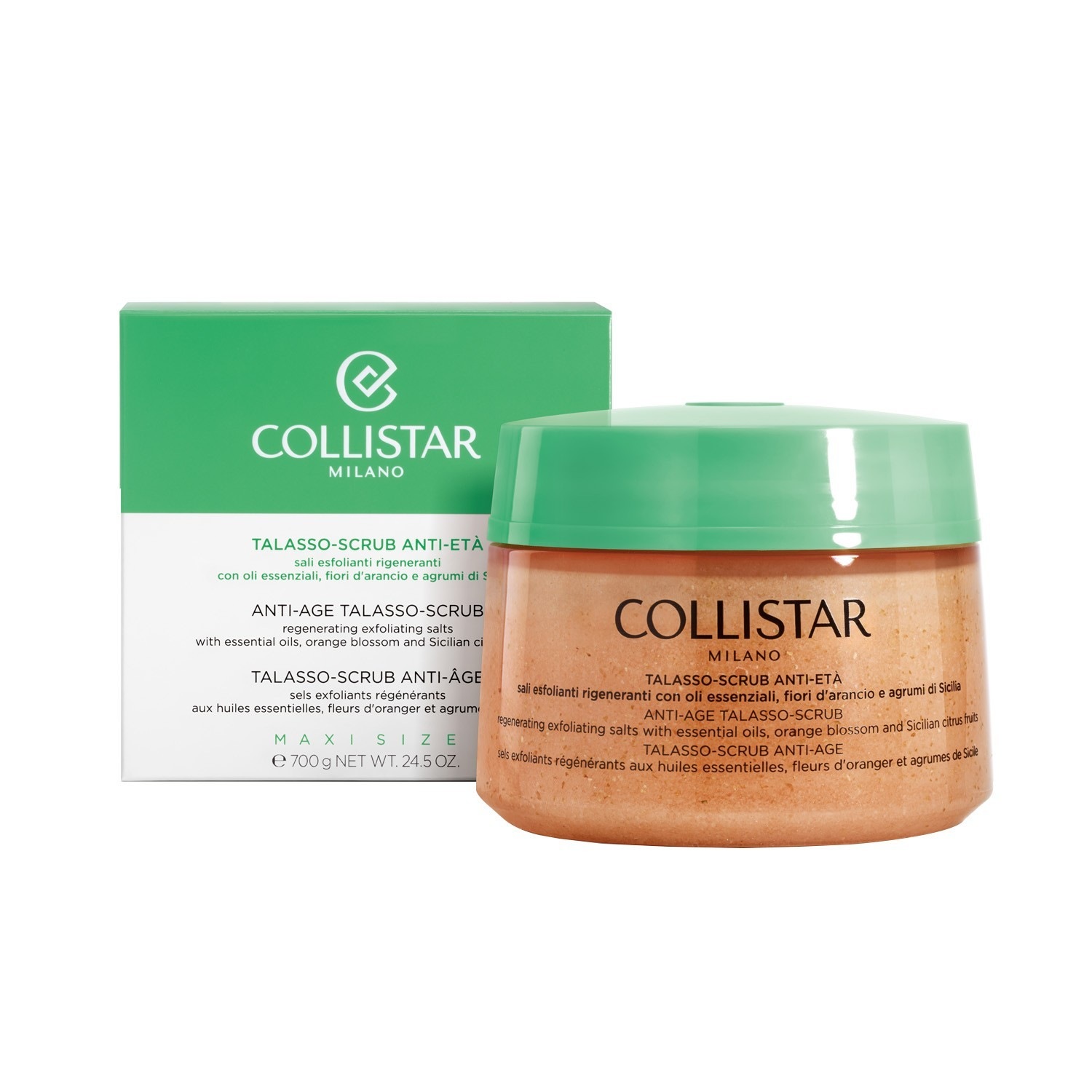 Скраб для тела speciale corpo perfetto anti-aging talasso-scrub Collistar, вес 700 гр. — фото 2