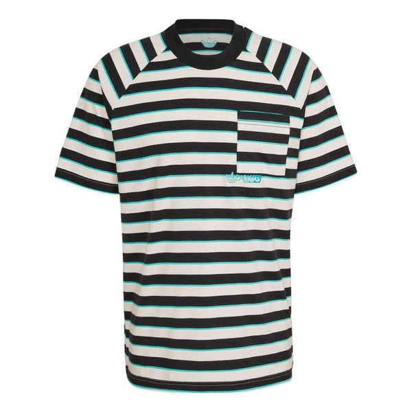 

Футболка adidas originals Pocket Stripe Round Neck Short Sleeve Green, зеленый