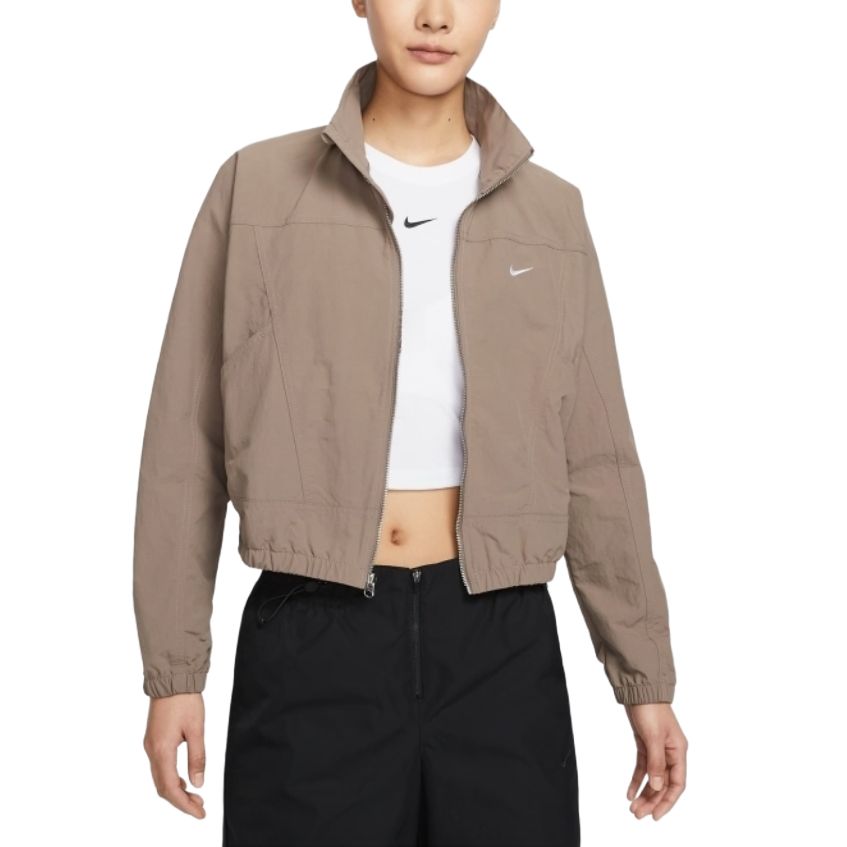 Nike Спортивная куртка женская коричневая, Brown — фото 3