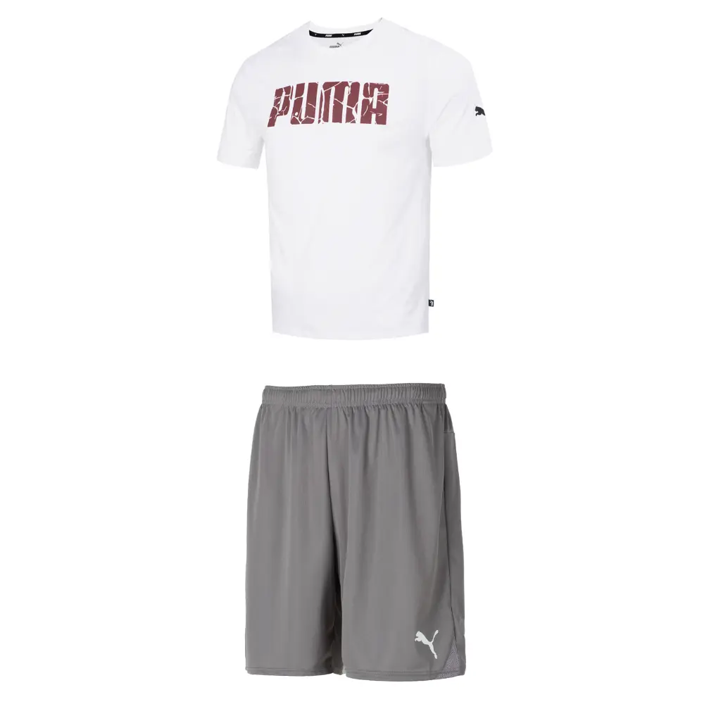 

Повседневная спортивная одежда для мужчин Белый+серый Puma, серый