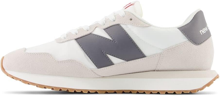 Мужские кроссовки для бега по шоссе New Balance 237 V1 Classic, White/Castlerock — фото 2