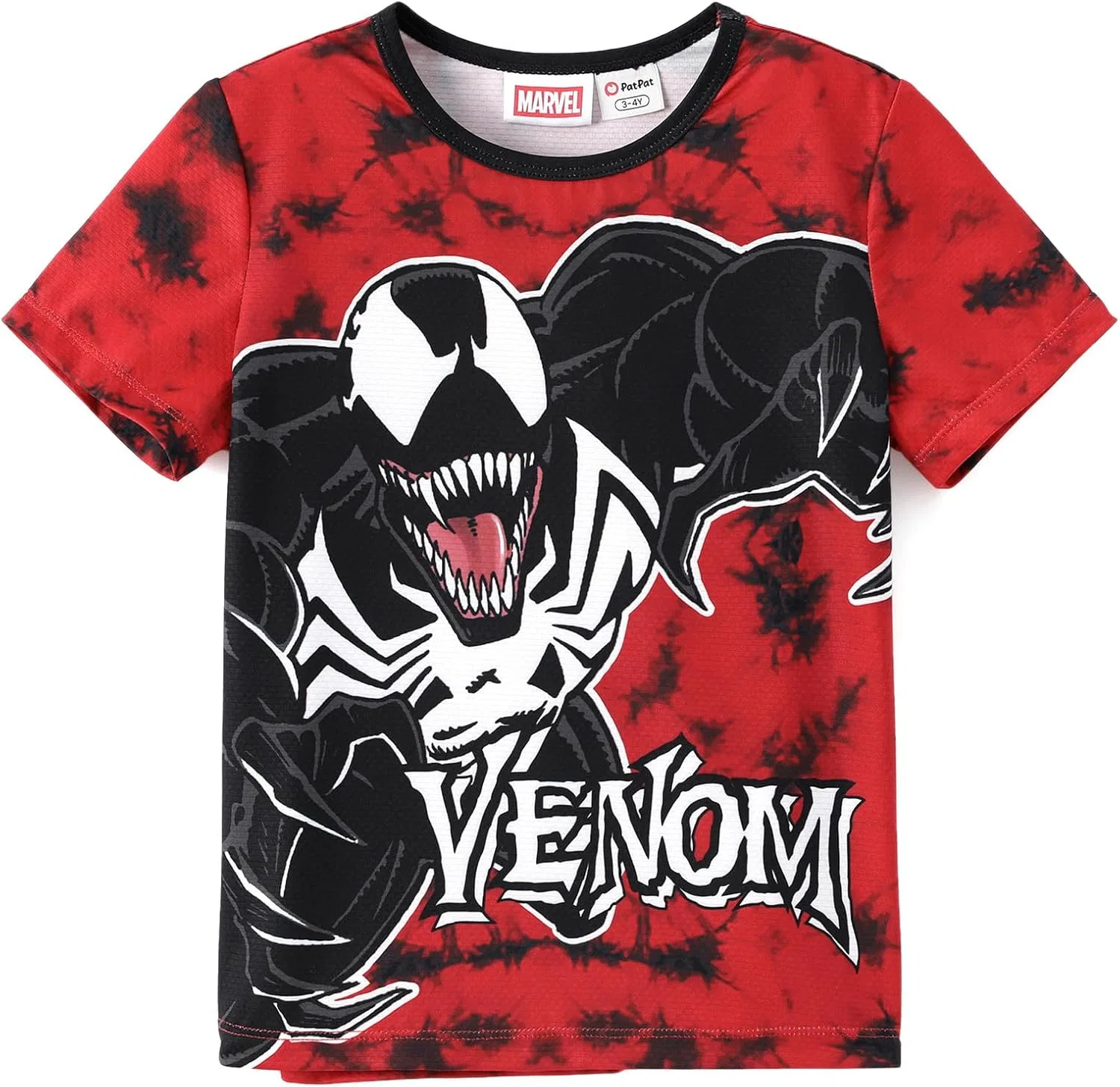 Футболка с графическим принтом Marvel Venom, Disney, для мальчиков 2-9 лет