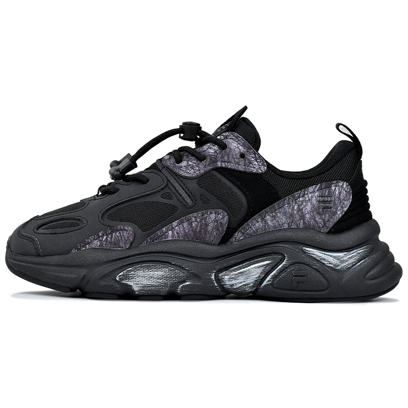 

FILA Мужские повседневные кроссовки Mars 2 Abrasion Resistant Low top черные фиолетовые