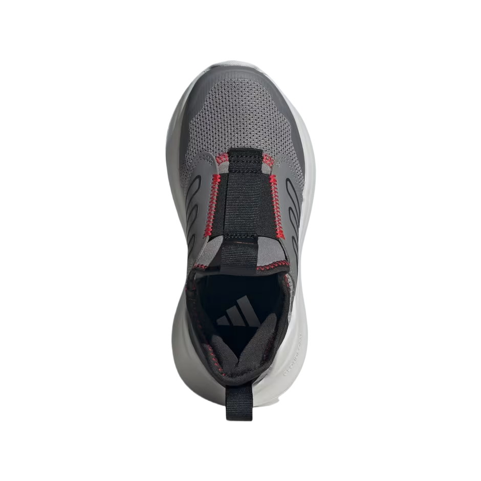 Комфортные низкие детские кроссовки для бега Adidas, серебряный/серый — фото 3