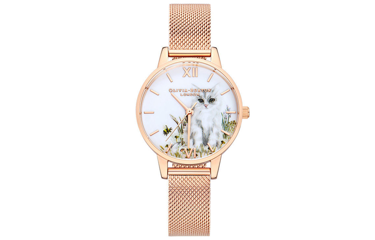 

OLIVIA·BURTON Часы Wrist Watch Quartz Movement Stainless Steel Strap White Dial Women's Watch OB16WL76