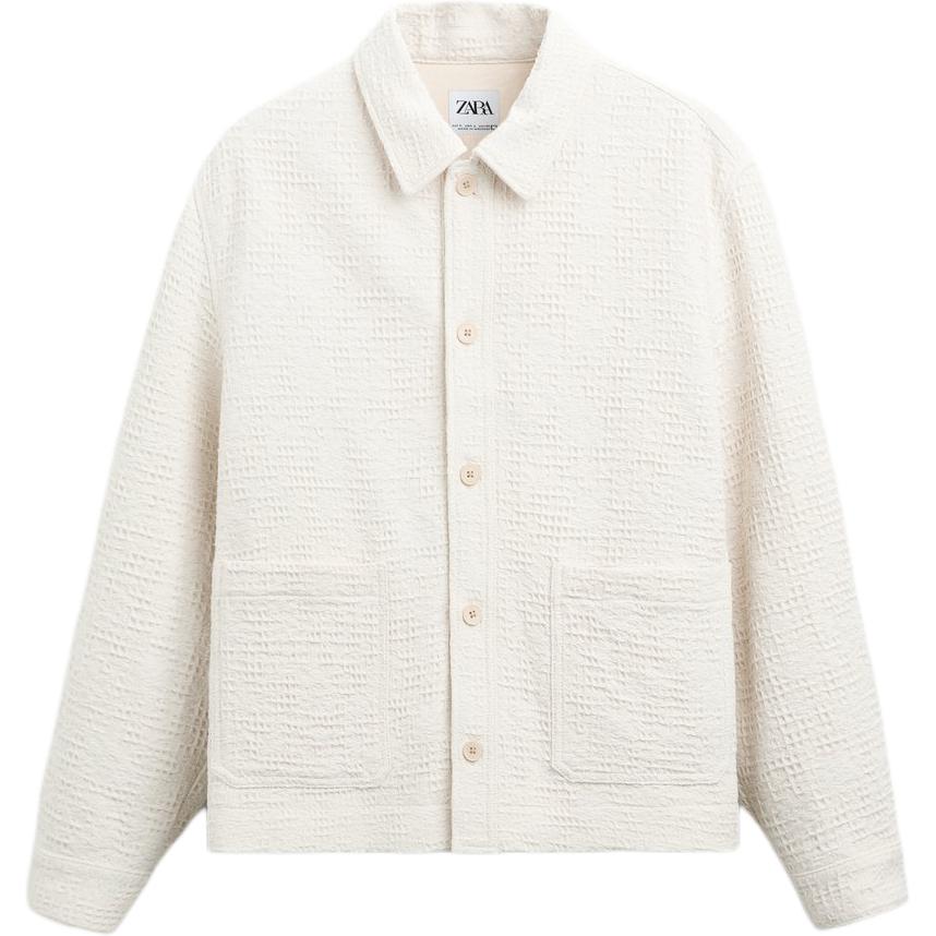 

ZARA Куртка мужская Raw White