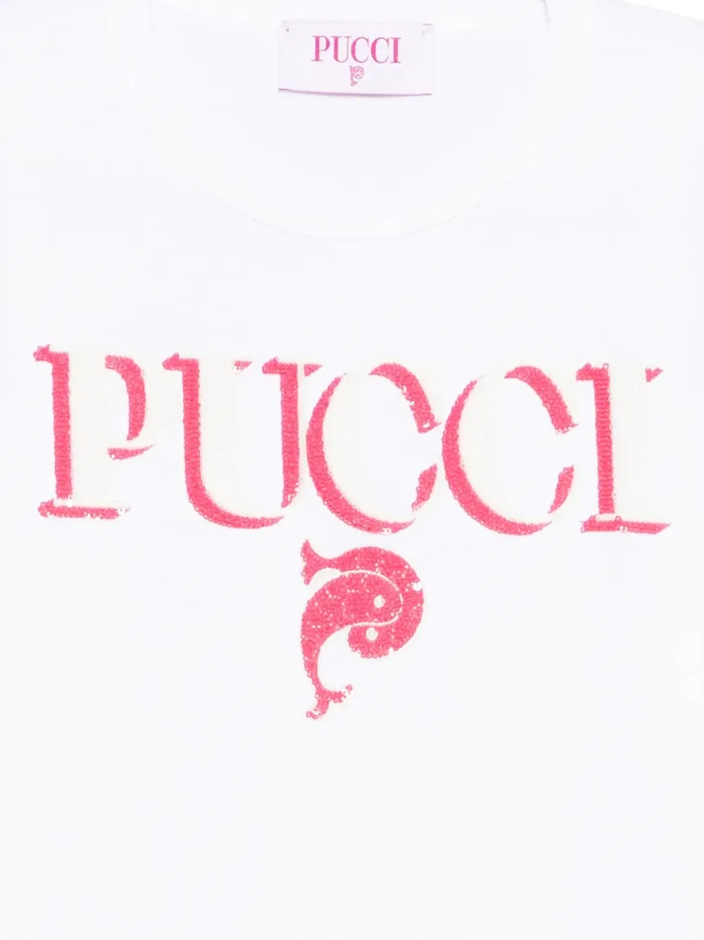 Футболка с принтом Pucci Junior, белый — фото 3