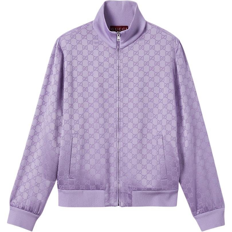

Джаккардовая куртка на молнии GUCCI, светло-фиолетовый