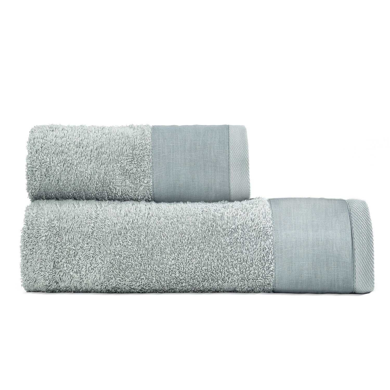 

Пара льняных полотенец StoneWashed с оборкой - Луара Lisola Stone, цвет Irish