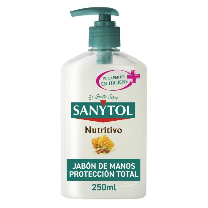 

Мыло Jabón de Manos Antibacteriano Nutritivo Sanytol, 250 ml