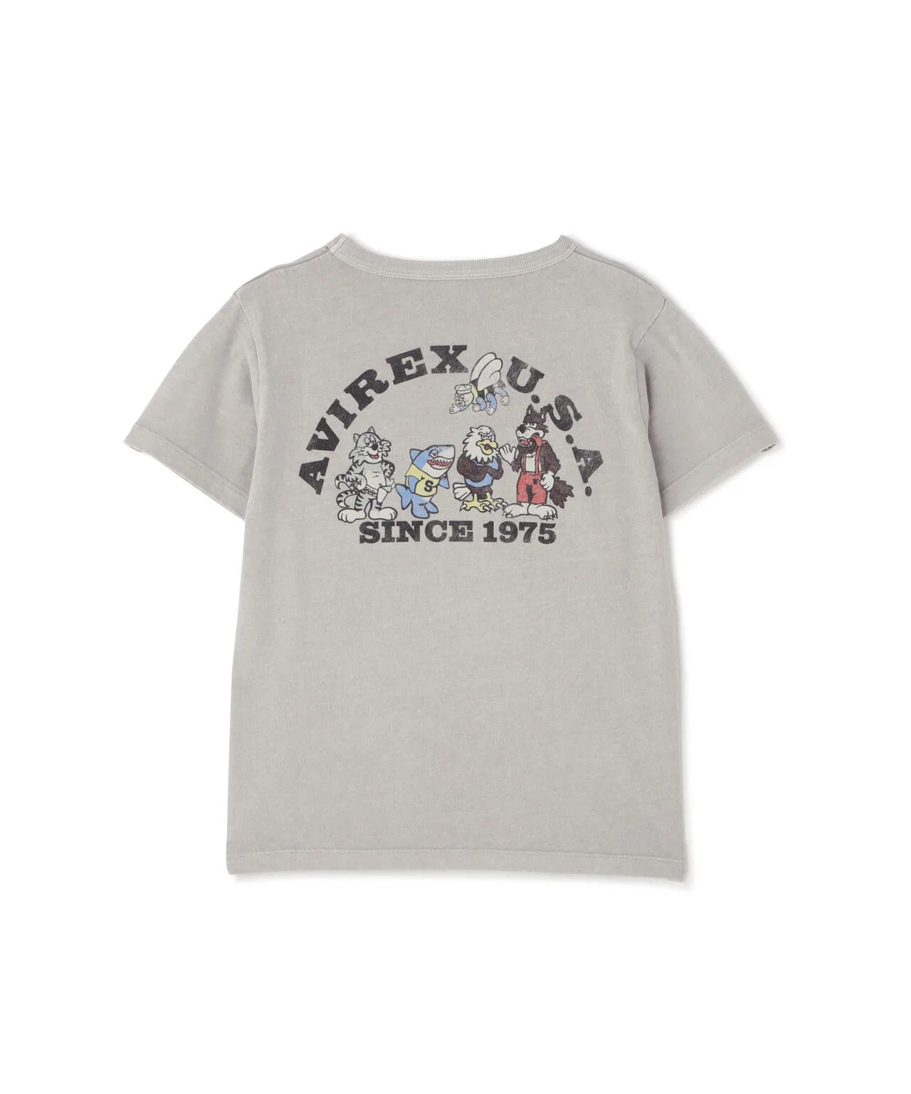 Детская футболка AVIREX FADE WASH PRINT T-SHIRT с коротким рукавом