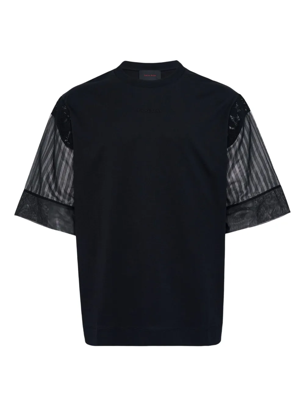 

Футболка в полоску Simone Rocha, черный