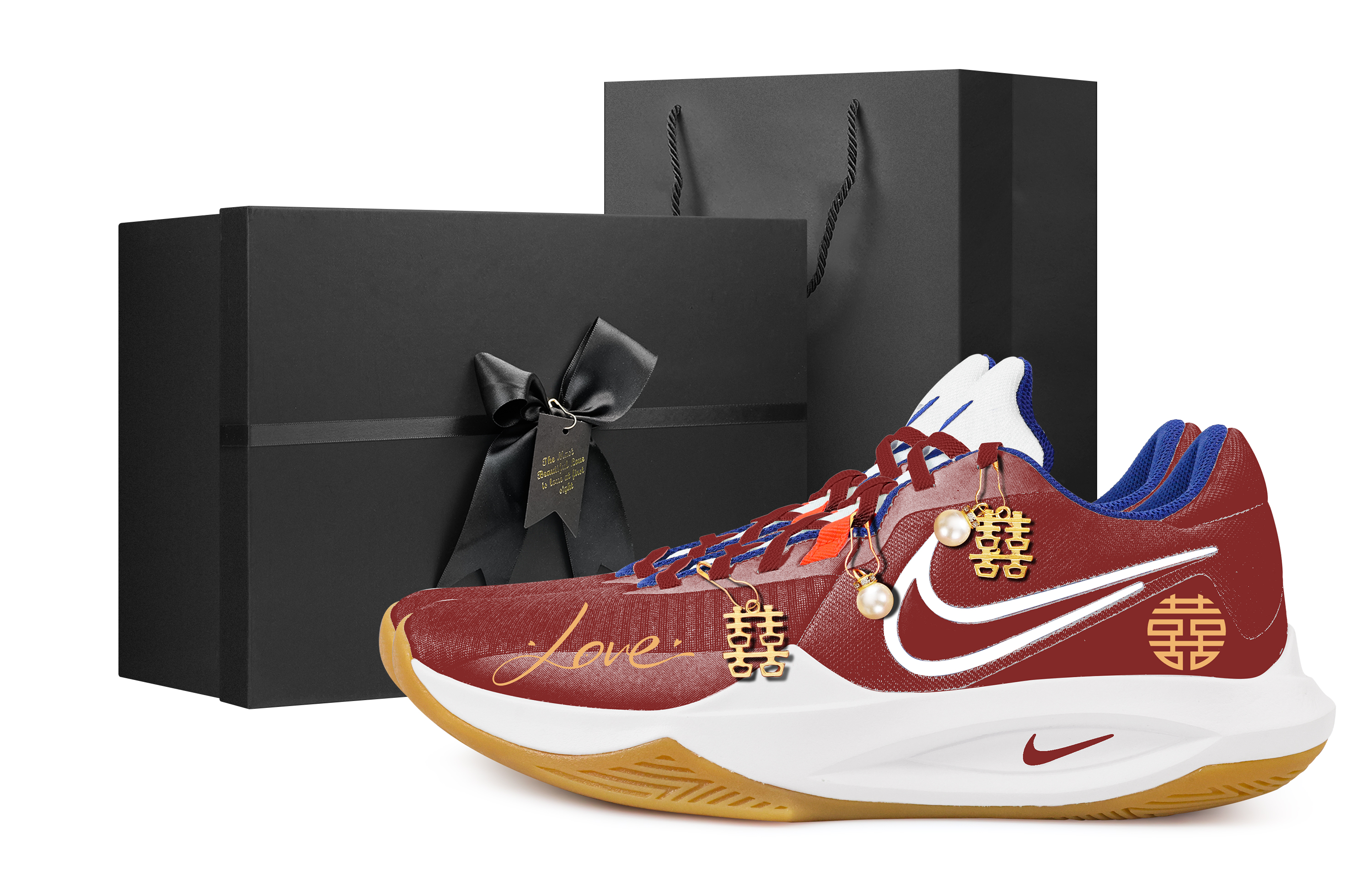 

Nike Баскетбольные кроссовки Precision 6 Low Top, мужские, красные