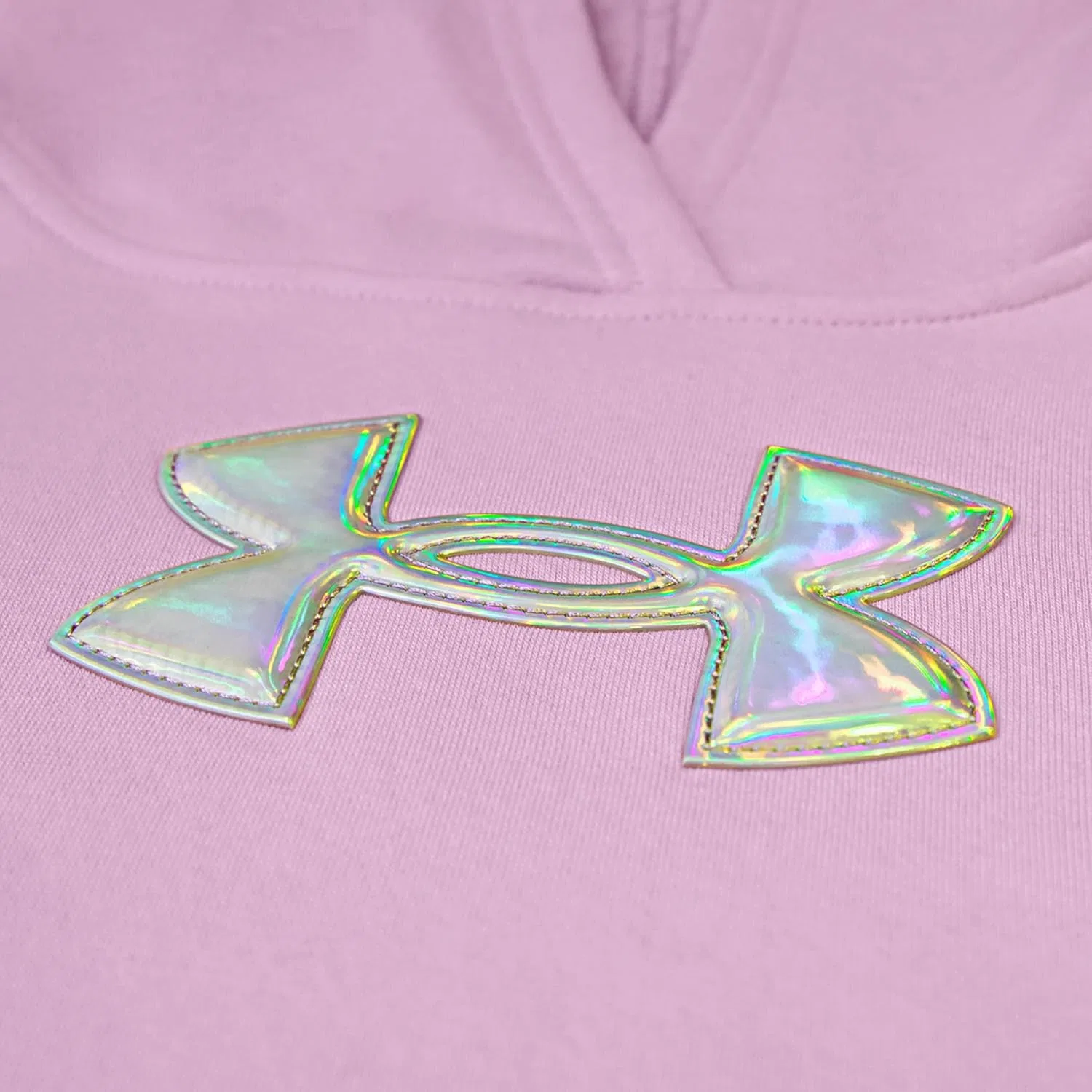 Детская толстовка с капюшоном Under Armour Outdoor Collection, Stellar Pink - Pearl Logo — фото 2