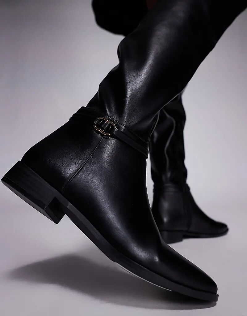 Сапоги для верховой езды Public Desire Eastburn выше колена, черные — фото 2