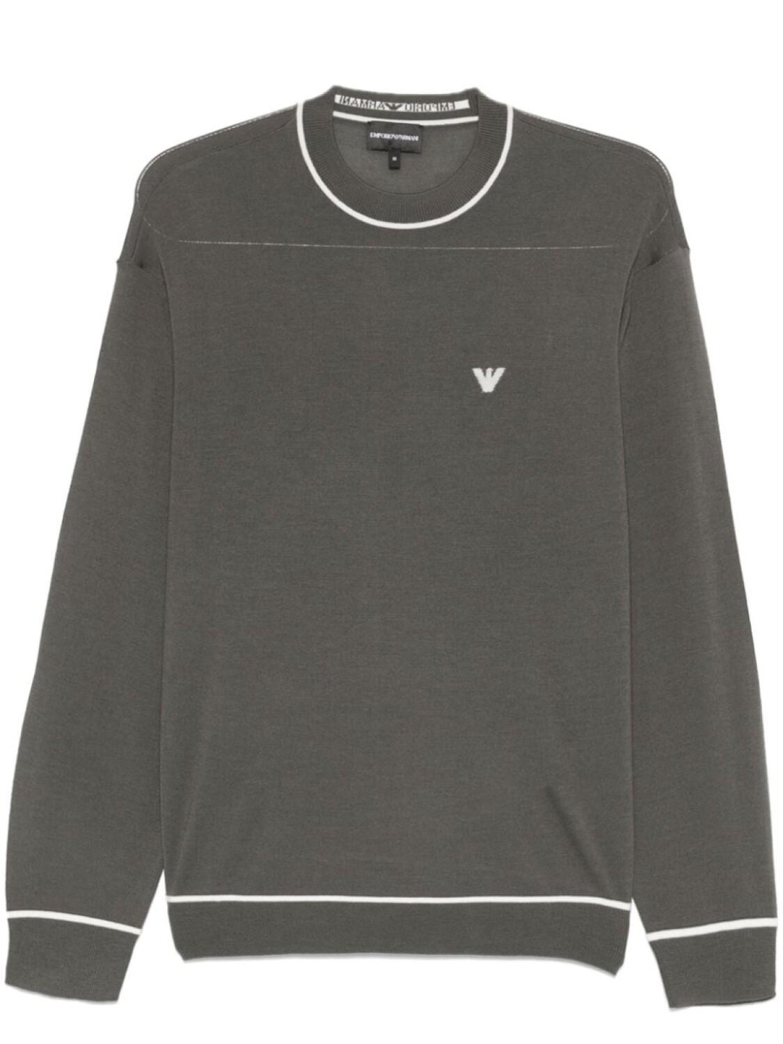

Emporio Armani свитер из вирджинской шерсти с жаккардовым логотипом, зеленый