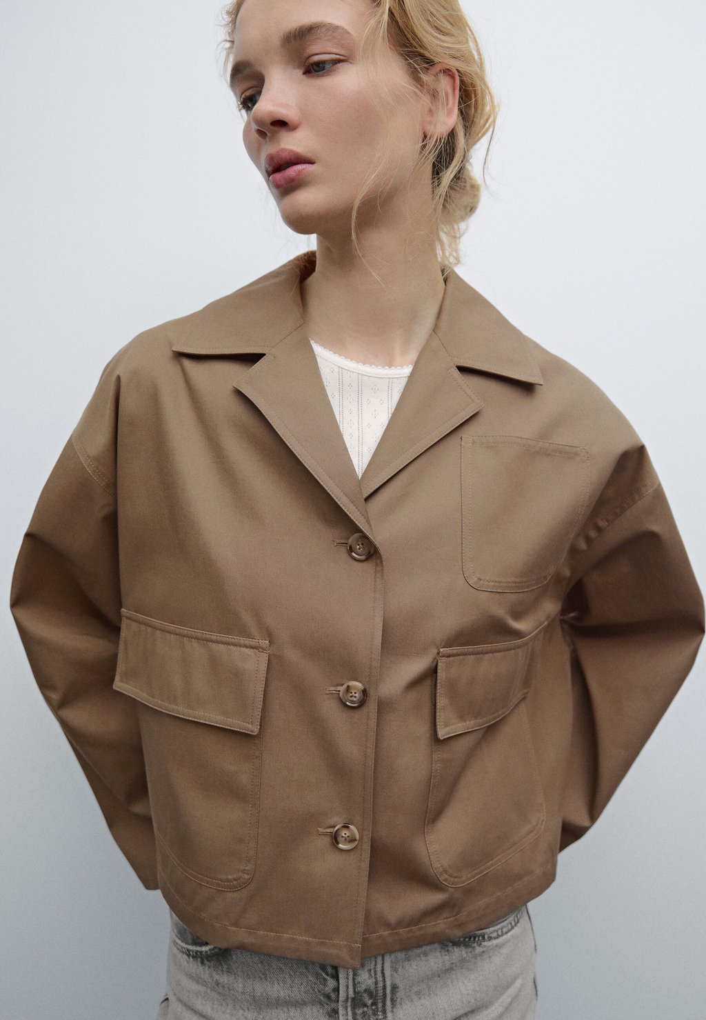 

Блейзер Massimo Dutti, хаки