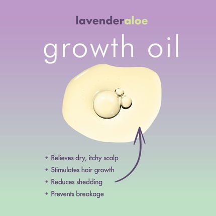 Масло для роста волос Lavender Aloe 4 Oz - Vegan Scalp Treatment — фото 3