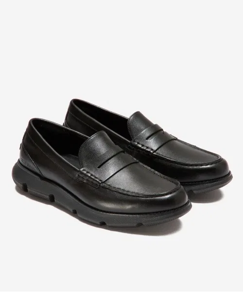 Мужские кожаные лоферы COLE HAAN 4.ZERØGRAND Penny Loafer — фото 2