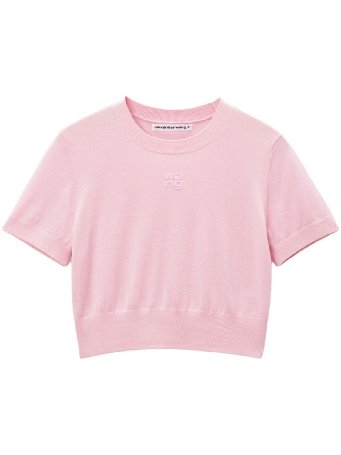 

Alexander Wang футболка с тисненым логотипом, розовый
