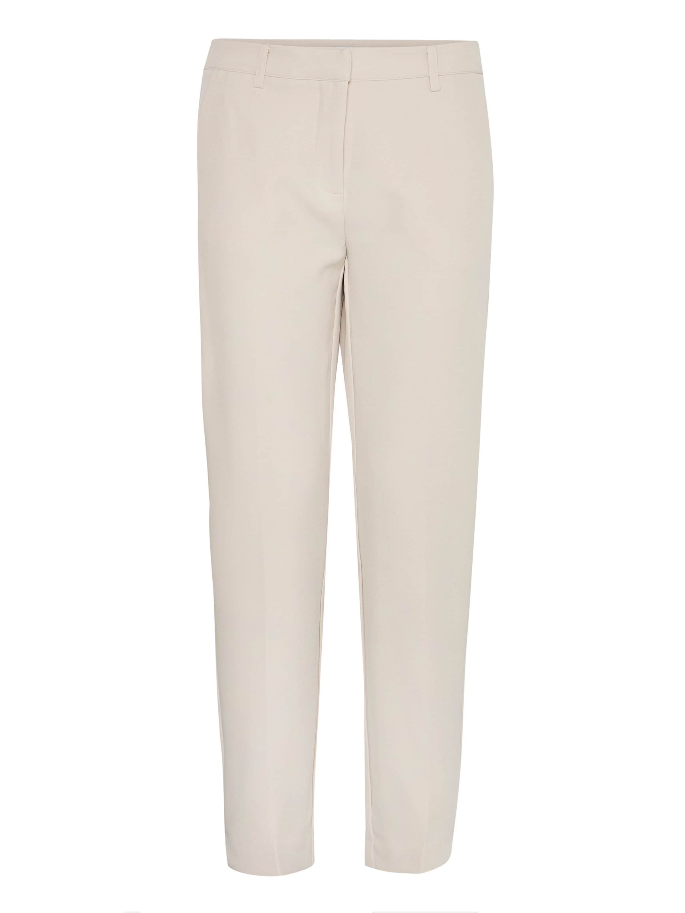 

ICHI Брюки 'Lexi' Slim fit со складками, цвет Cream