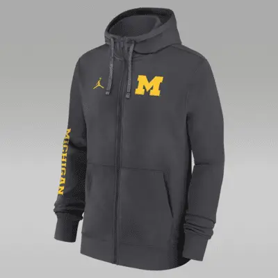 

Худи Nike Michigan Wolverines Sideline Team Issue, цвет Anthracite